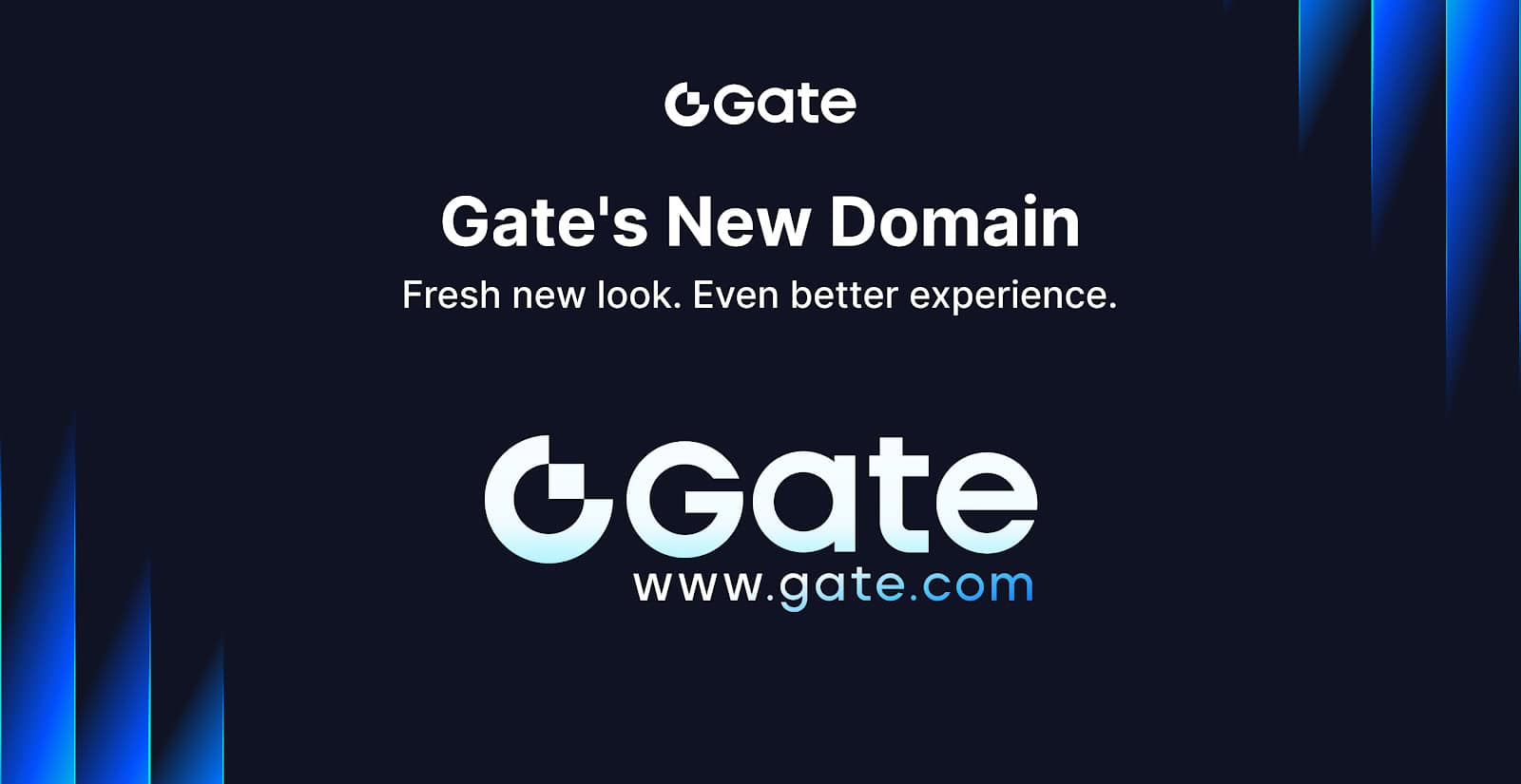Gate представляет совершенно новый Domain Gate.com и логотип бренда, продвигаясь к «Crypto Exchange следующего поколения».
