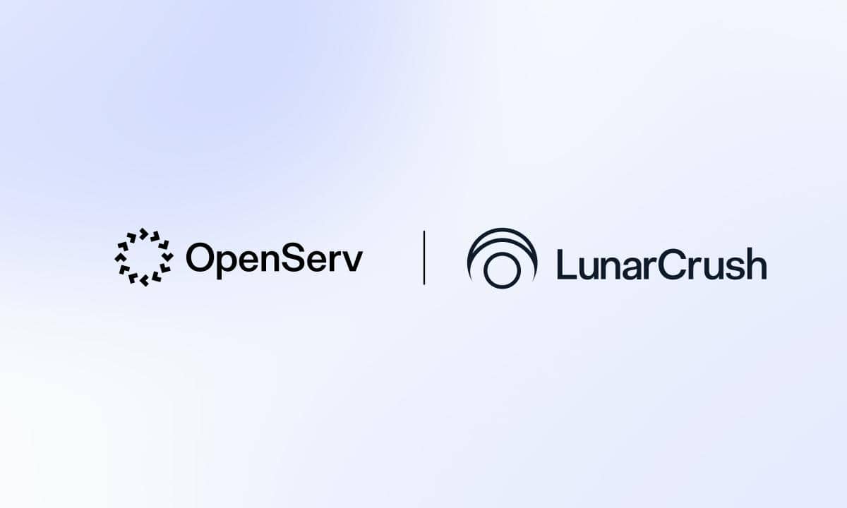 OpenServ и LunarCrush превращает 50 миллионов постов в час в приложениях ИИ