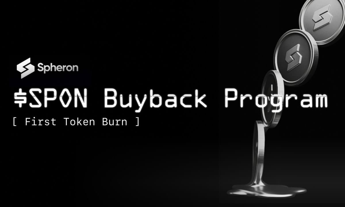 Spheron запускает постоянную программу выкупа Spon Spon с первым токеном ожогом